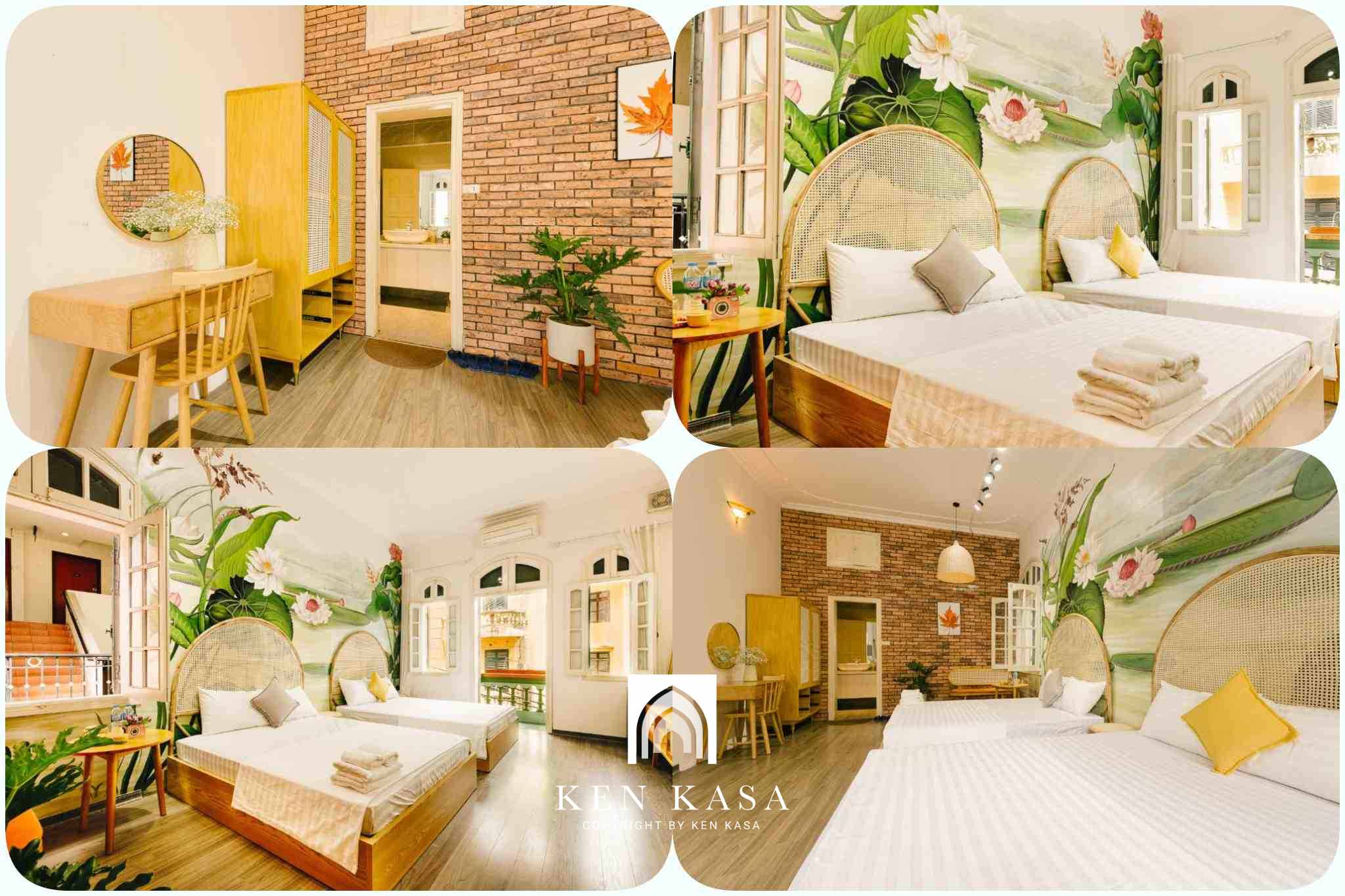 Phòng 4 người có ban công tại Eden Westlake Hanoi Hotel 
